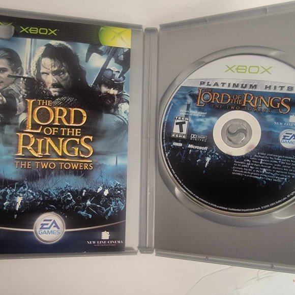 The Lord of the Rings The Two Towers Xbox Platinum Hits Complete with Manual - Picture 2 of 4